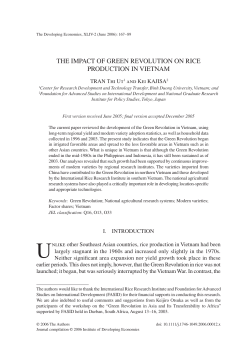 the impact of green revolution on rice production in