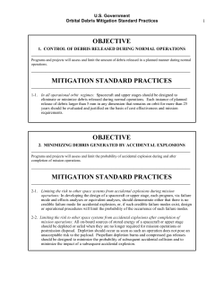 US Government Orbital Debris Mitigation Standard Practices