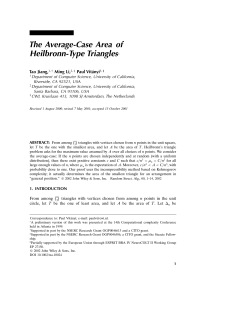 The Average-Case Area of Heilbronn