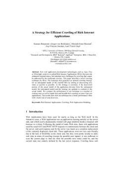 A Strategy for Efficient Crawling of Rich Internet - research