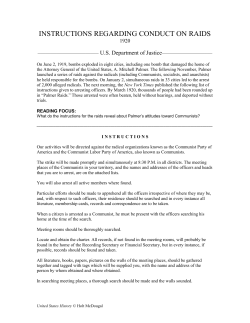 palmer raids close reading