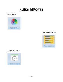 ALEKS REPORTS