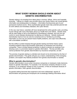 Final Text of Gen Dis guide - National Partnership for Women