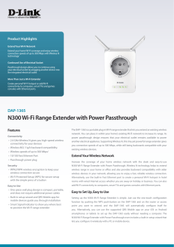 N300 Wi-Fi Range Extender with Power Passthrough - D-Link