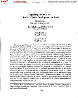 Exploring the `5Cs` of Positive Youth Development in