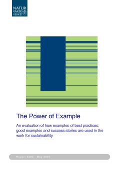 The Power of Example ISBN 91-620-5283-7