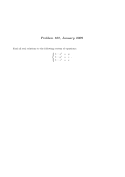 Problem 102, January 2009