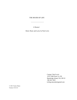 The Hours of Life first 20 pages