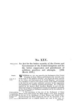 No. XXV. - NSW Legislation