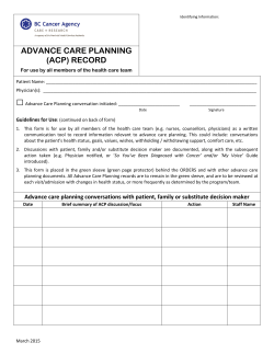 advance care planning (acp) record