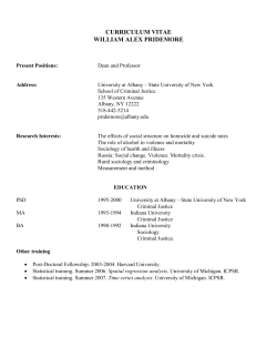 Curriculum Vitae - University at Albany