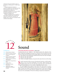 Ch 12) Sound