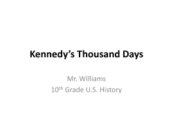 Kennedy and the New Frontier