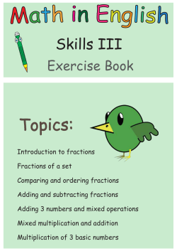 Skills III: Grade 2 and 3 math exercise book