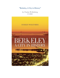 "Berkeley, A City in History" by Charles Wollenberg &copy; 2002 - b