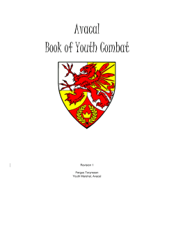 Kingdom of Avacal Book of Youth Combat Rev 1