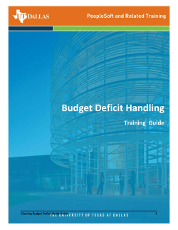 BUDGET DEFICITS
