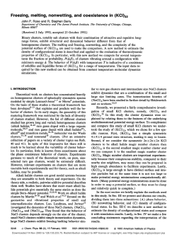 Freezing, melting, nonwetting, and coexistence in (KCl)32