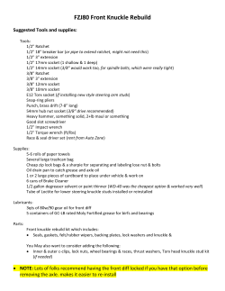 FZJ80 Front Knuckle Rebuild