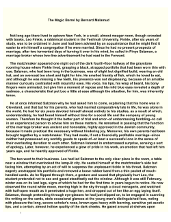 Bernard Malamud, The Magic Barrel