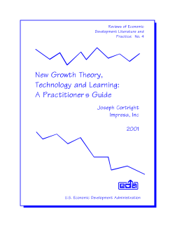 New Growth Theory, Technology and Learning