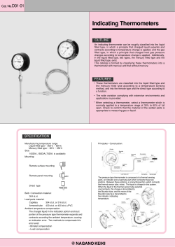 Indicating Thermometers
