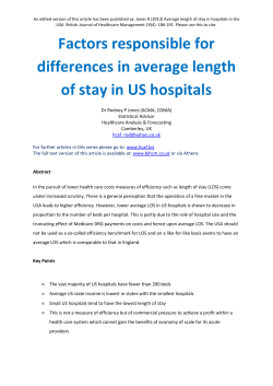 Factors responsible for differences in average length of stay in US
