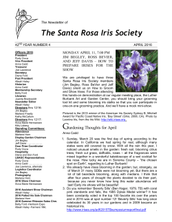 April 2016 - Santa Rosa Iris Society