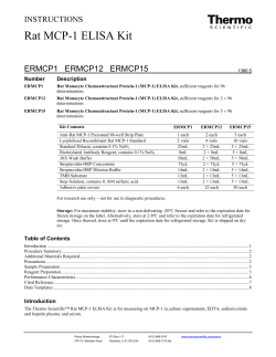 Rat MCP-1 ELISA Kit - Thermo Fisher Scientific