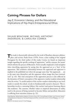 Coining Phrases for Dollars - UNCG Hosted Online Journals