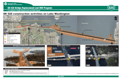 SR 520 Bridge Replacement and HOV Program Boater Graphic
