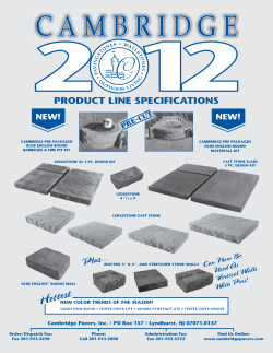 PRODUCT LINE SPECIFICATIONS