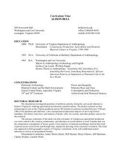 Curriculum Vitae - Washington and Lee University