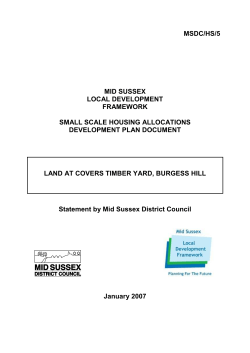 HS 5 Covers Timber Yard BH - Mid Sussex District Council