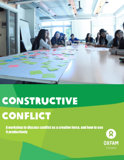 Constructive Conflict