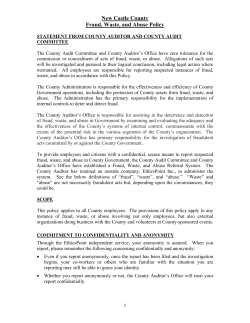 Fraud, Waste, and Abuse Policy