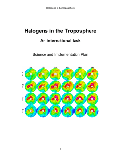 Halogens in the Troposphere