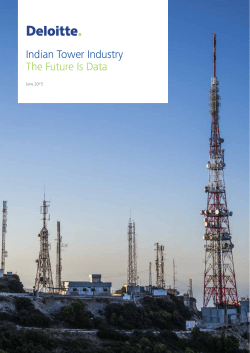 Indian Tower Industry The Future Is Data