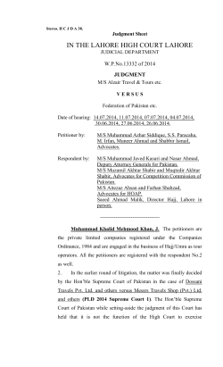judgment - Lahore High Court