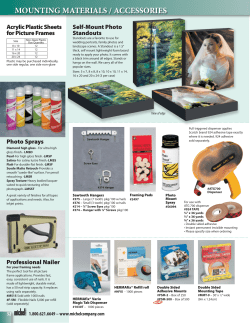 mounting materials / accessories