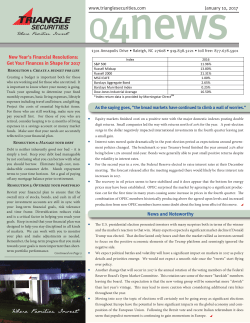 Q4 News 2016 - Triangle Securities