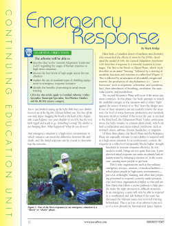 April, 2009 "Emergency Response," ARBORIST NEWS