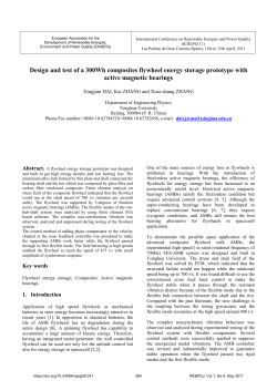 Design and test of a 300Wh composites flywheel energy