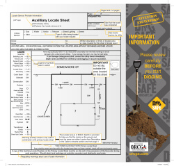 Locate Sheet - Dig Safe Month
