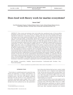 Does food web theory work for marine ecosystems?