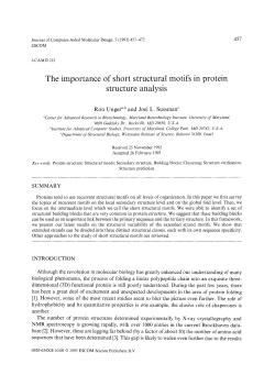 The importance of short structural motifs in protein structure analysis