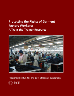 Protecting The Rights Of Garment Factory Workers
