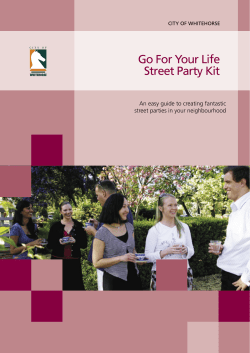 Street Party Kit - City of Whitehorse