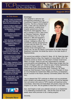 August 2013 - The Constitution Project