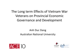 The Long term Effects of Vietnam War Veterans on Provincial